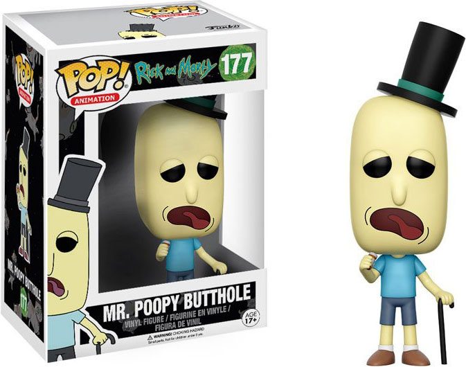 Funko Pop! - Animation - #177 - Rick and Morty - Mr. Poopy Butthole