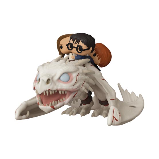 #093 - Harry, Hermione and Ron riding Gringotts' dragon | Popito.fr